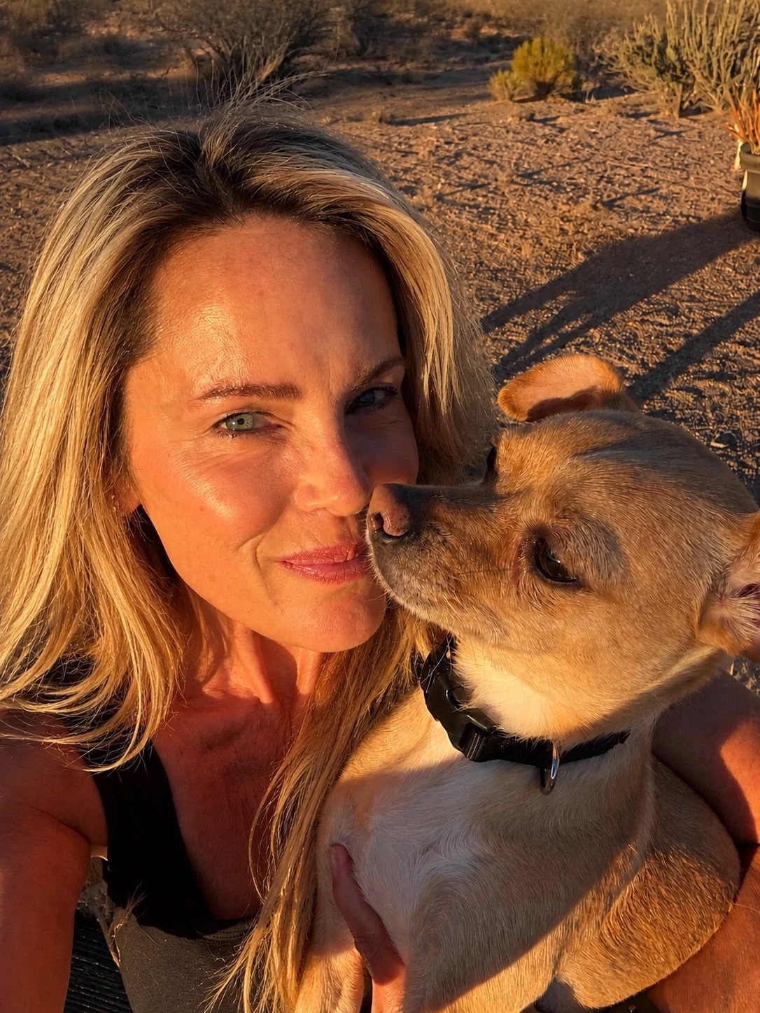 Rebekah Radice with Chacho the chug
